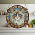 Cat Ragdoll Stained Glass Effect Suncatcher